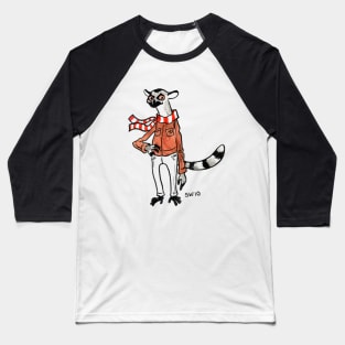 Lemur Hipster Baseball T-Shirt